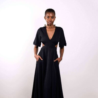 Tulandes black polyester dress
