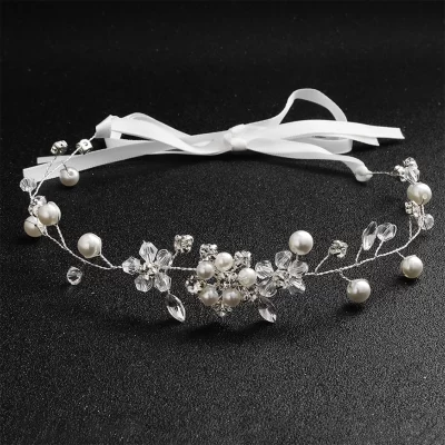 Women Simple Pearl Headband for Wedding and Gala