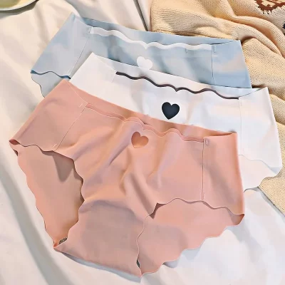 1Pcs Seamless Panties For Women Ice Silk Panties Low Waist Briefs Female Underwear Underpants Comfort Soft Lingerie Solid Color
