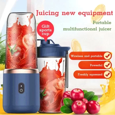Portable Fruit Juice Blenders Summer Personal Electric Mini Bottle Home USB 6 Blades Juicer Cup Machine For Kitchen