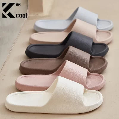2024 Fashion Women Slippers Summer Flat Sandals Lightweight EVA Home Bathroom Slippers Massage Couples Indoor Slides Shower Shoe