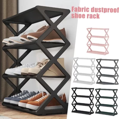 Hot Sale Fabric Dustproof Shoe Rack Shoe Shelf Storage Detachable Multifunctional Organizer Storage Shoe Boots Shoe Organiz G6E4