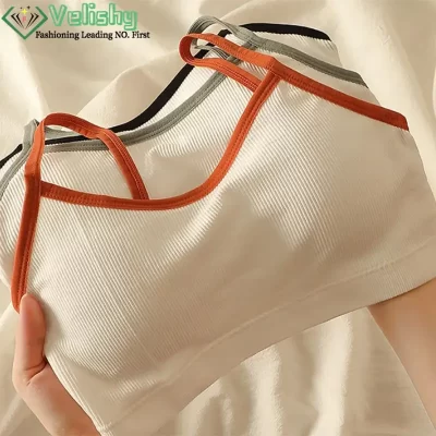 Breathable Tube Top Fitness Top Women Seamless Yoga Bra Shockproof Crop Top Push Up Sport Bra Gym Workout Top Beauty Back Bra