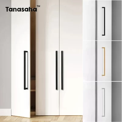 Black Gold Kitchen Cabinet Handles Stainless Steel Drawer Knobs Wardrobe Handles for Furniture Cupboard Door Handle Hardware